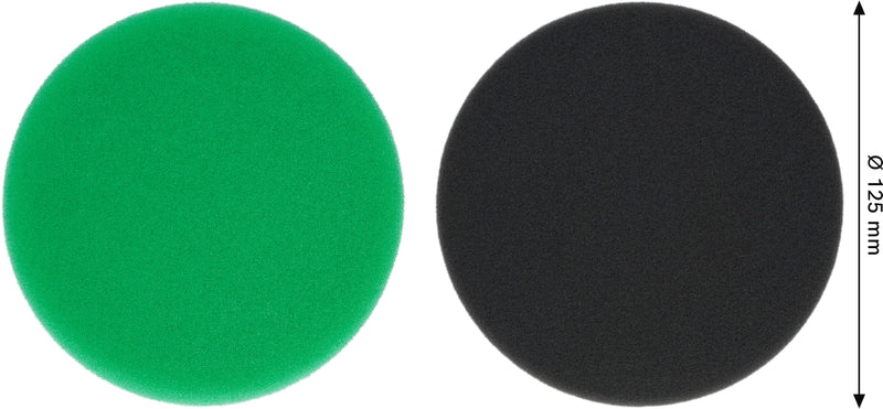 Bosch Accessories Polishing Tool (Polishing sponge set, 125 mm, 2 units)