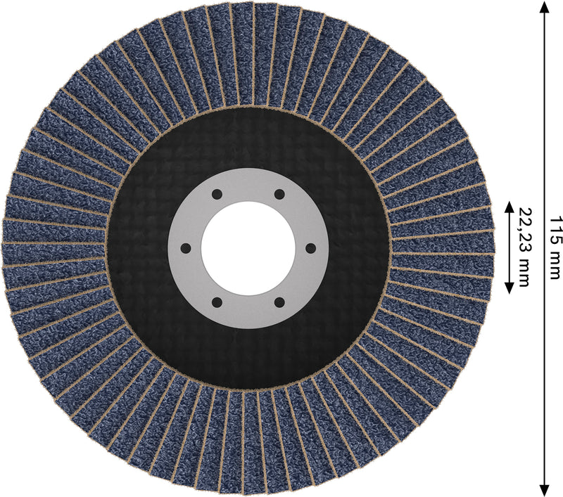 Discos de láminas Bosch Accessories (discos de láminas X451, 115 x 22,23 mm, G60, T29, 60 uds.)