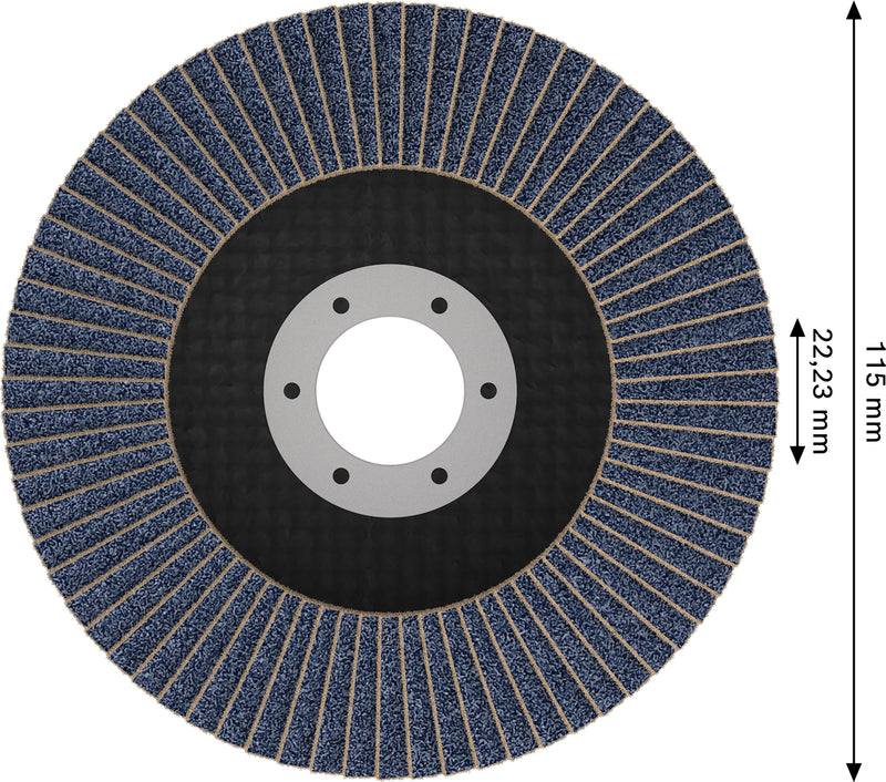 Discos de lamelas Bosch Accessories (Discos de lamelas X451, 115 x 22,23 mm, G120, T29, 15 unid)