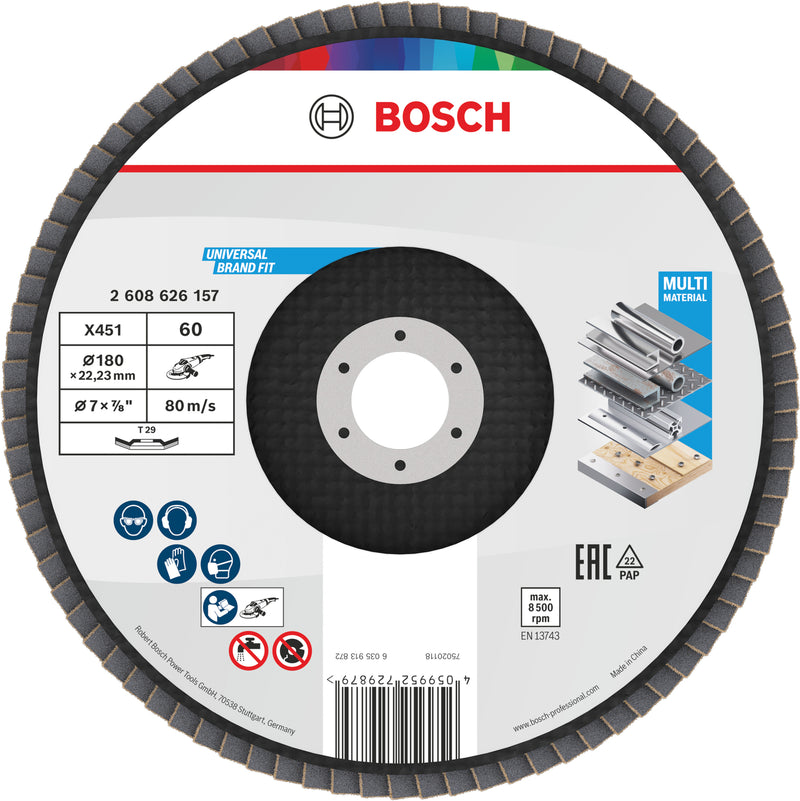 Discos de láminas Bosch Accessories (discos de láminas X451, 180 x 22,23 mm, G60, T29, 15 uds.)