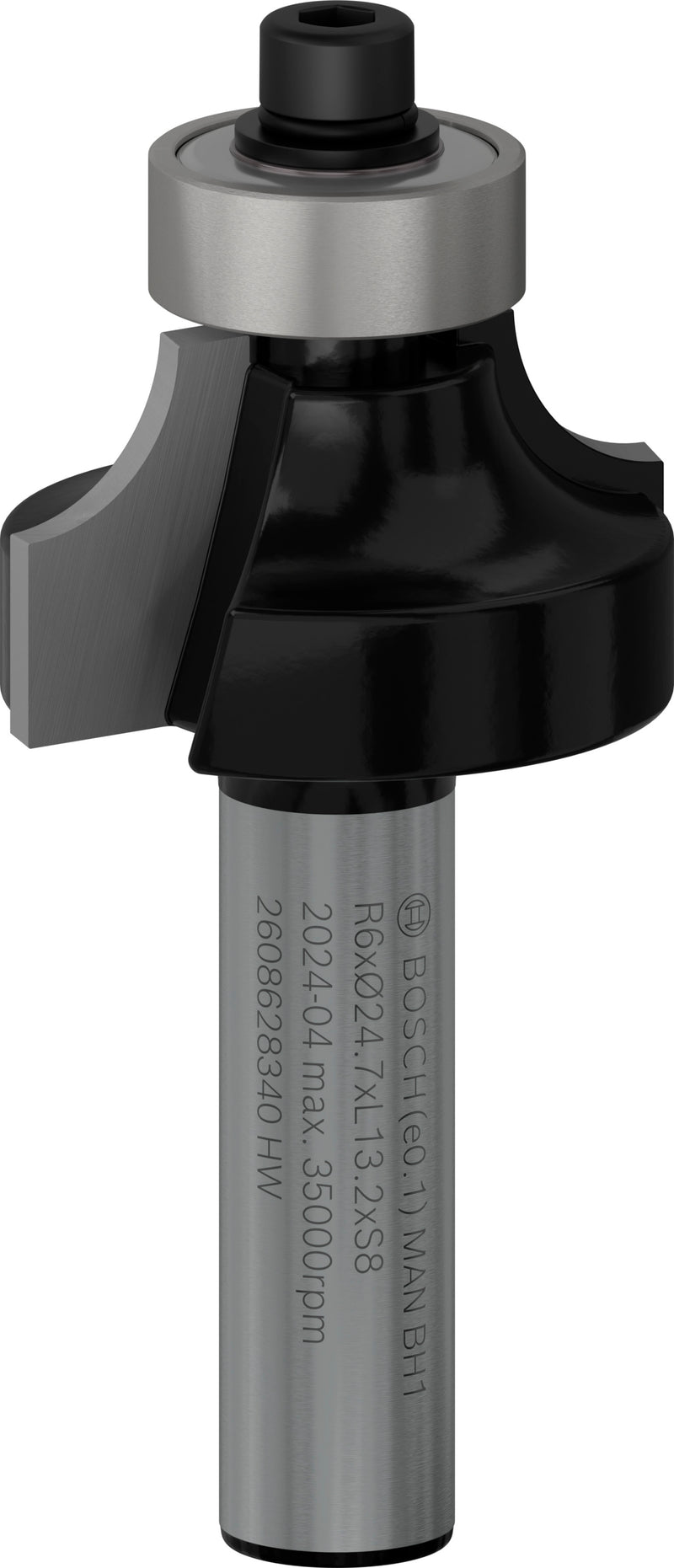 Bosch PRO router rounding cutter, R 6, 8 mm shank