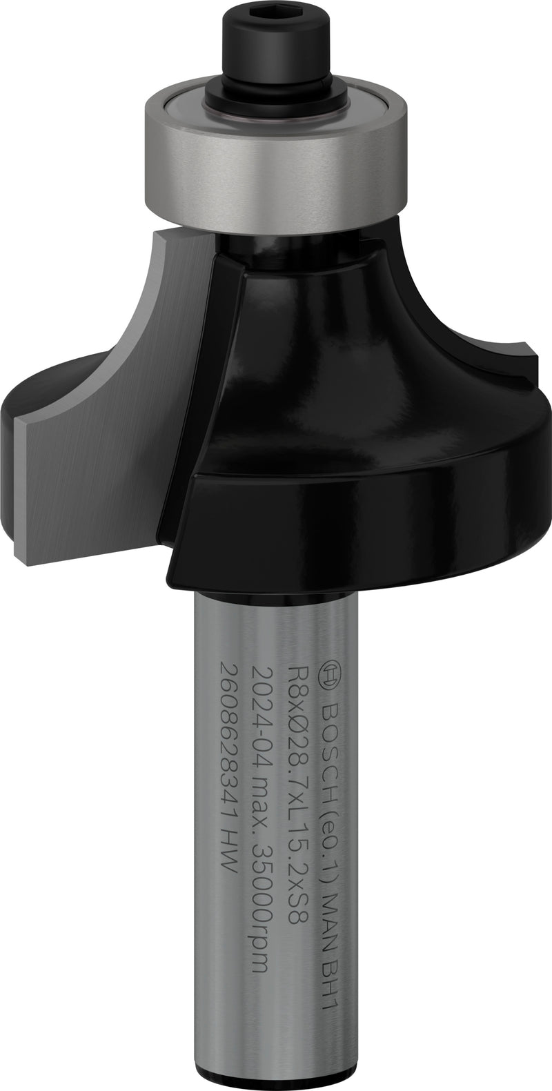 Bosch PRO router rounding cutter, R 8, 8 mm shank