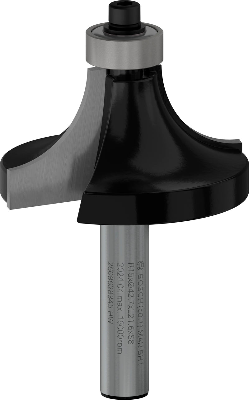 Bosch PRO router rounding cutter, R 15, 8 mm shank