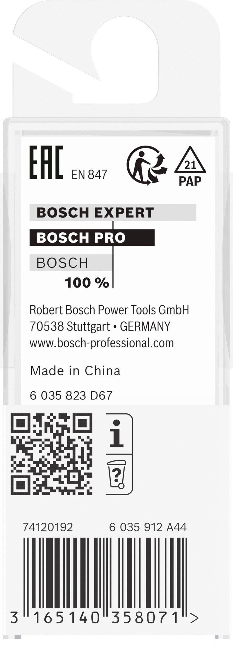Bosch Alignment cutter with lower bearing for PRO router, Ø 9.5 x L 25.4, 8 mm shank