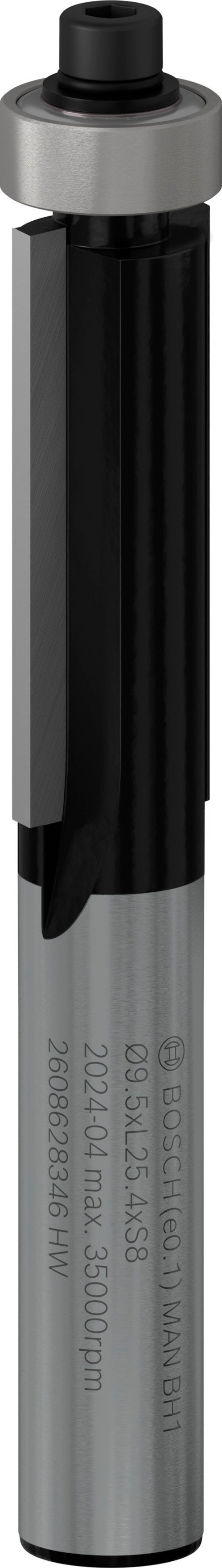 Bosch Alignment cutter with lower bearing for PRO router, Ø 9.5 x L 25.4, 8 mm shank