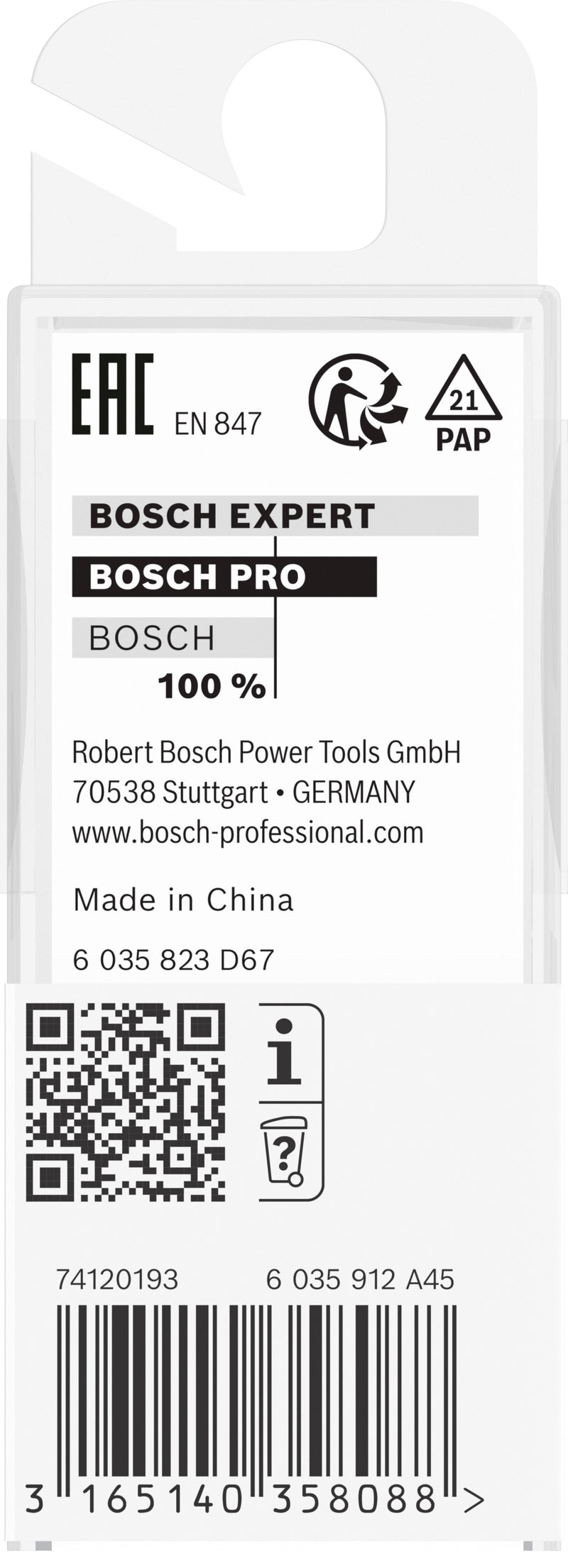 Bosch Alignment cutter with lower bearing for PRO router, Ø 12.7 x L 13, 8 mm shank