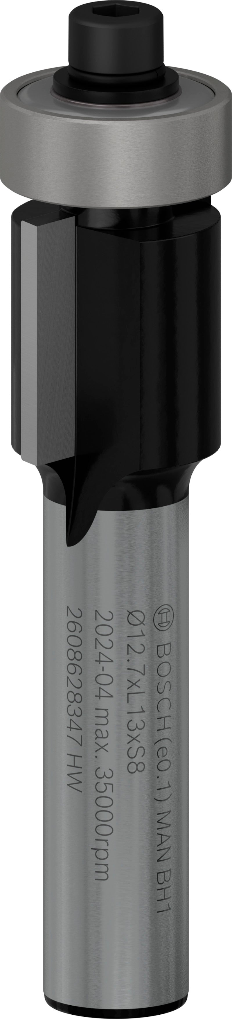 Bosch Alignment cutter with lower bearing for PRO router, Ø 12.7 x L 13, 8 mm shank