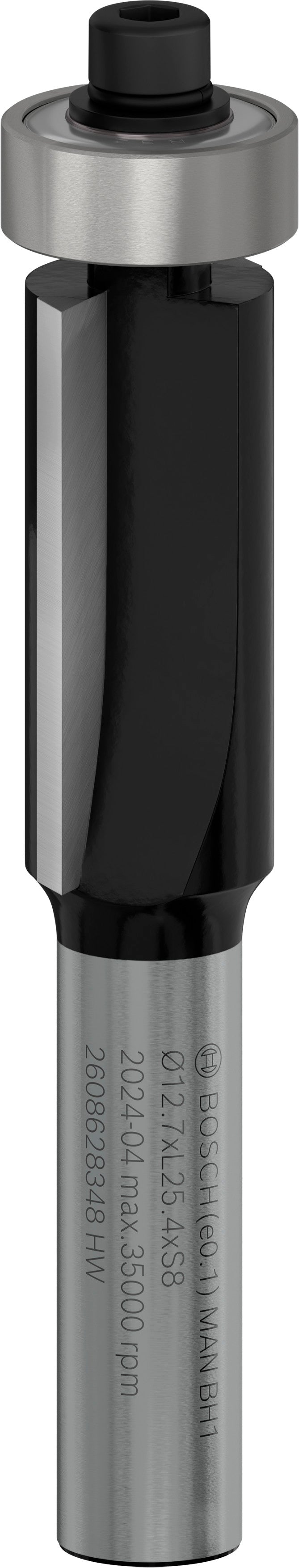 Bosch Alignment cutter with lower bearing for PRO router, Ø 12.7 x L 25.4, 8 mm shank