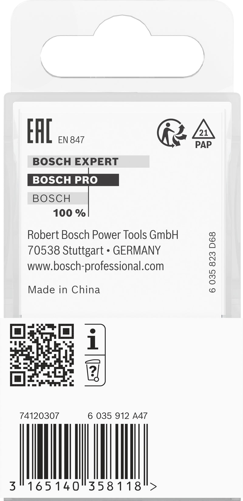 Bosch PRO router countersink, 9.6 mm, 8 mm shank