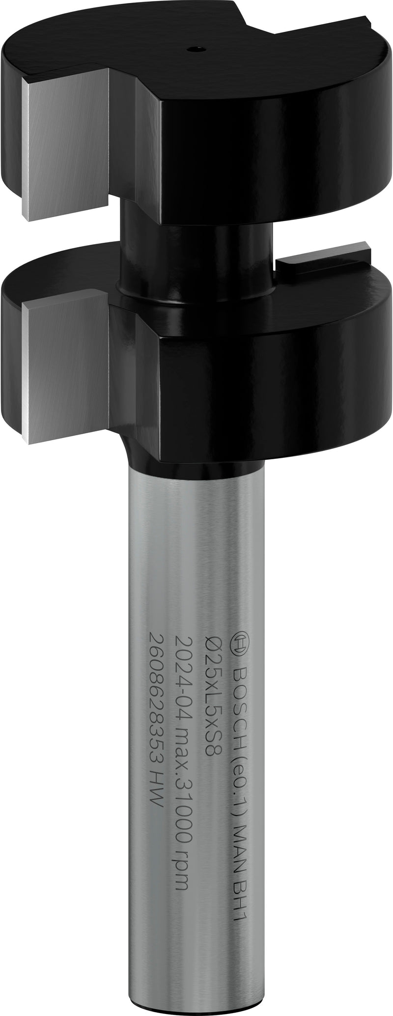 Bosch Milling cutter for tongue-and-groove joint for PRO router, Ø 25 x C 5, 8 mm shank