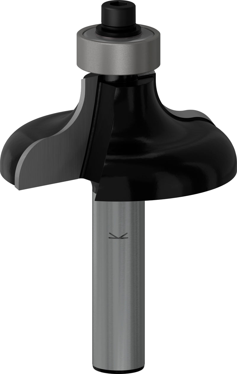 Bosch PRO router pointed fillet mill, R 6.4, 8 mm shank