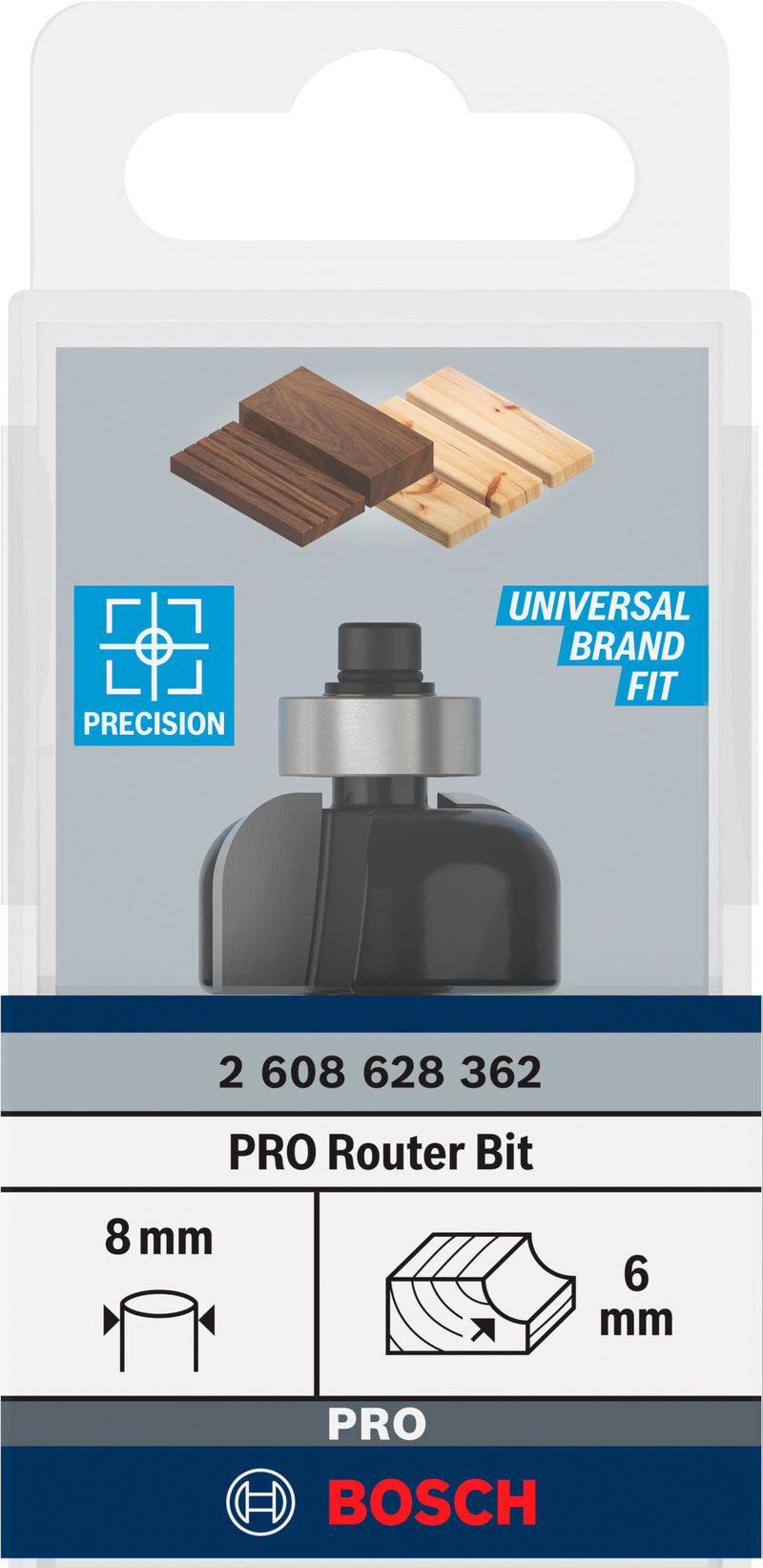 Bosch PRO pocket router, R 6, 8 mm shank