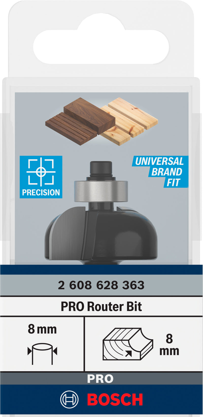 Bosch PRO pocket router, R 8, 8 mm shank