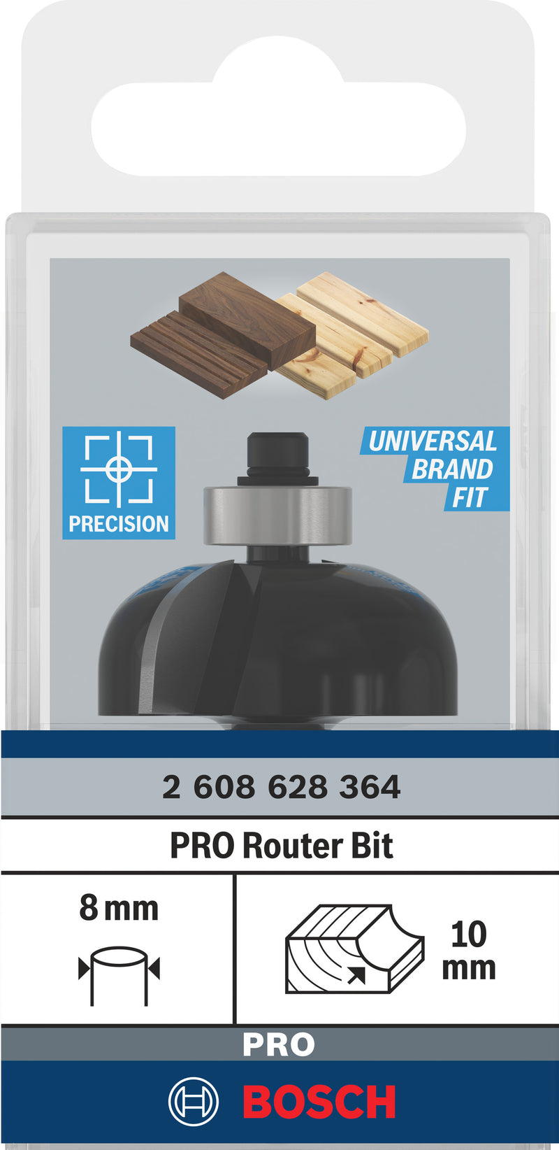 Bosch PRO pocket router, R 10, 8 mm shank