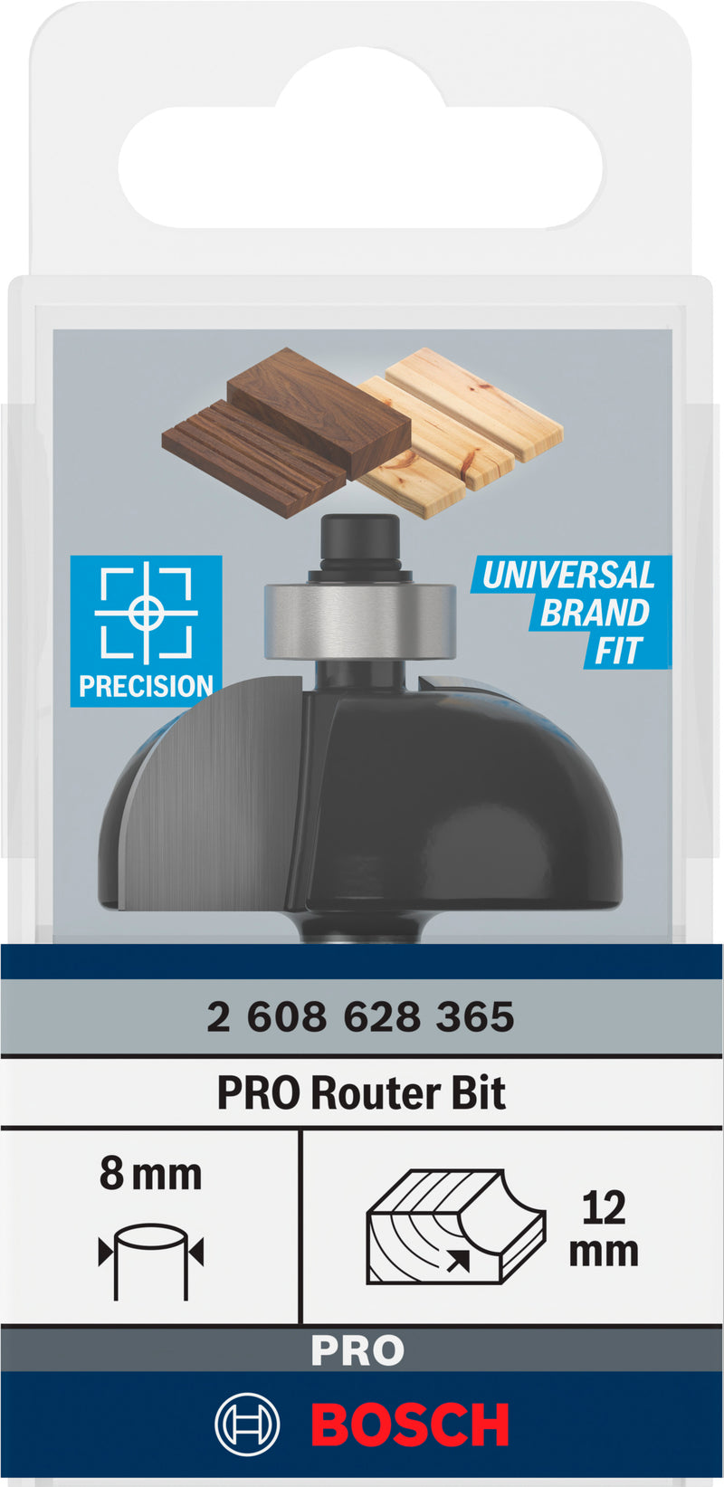 Bosch PRO pocket router, R 12, 8 mm shank