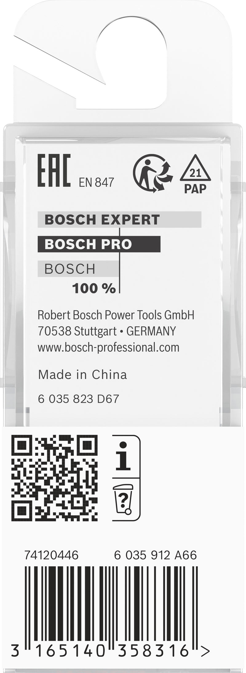 Bosch PRO round groove milling cutter, R 10, 8 mm shank