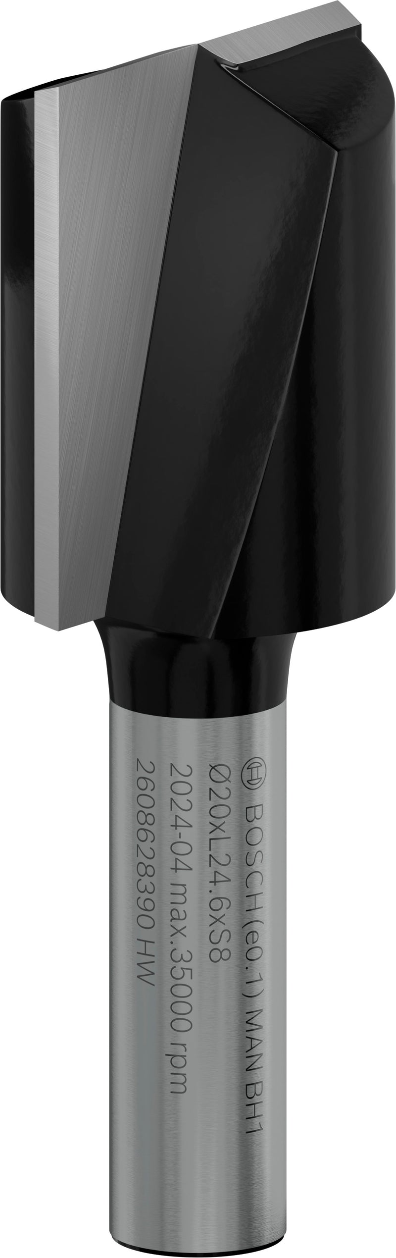 Bosch PRO Router Bit Straight, Two Flutes, Ø20