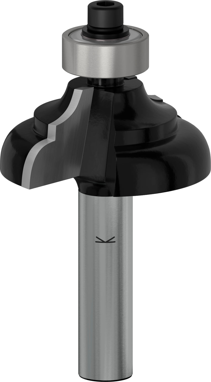 Bosch Classic pointed milling cutter for PRO router, R 4.8, 8 mm shank