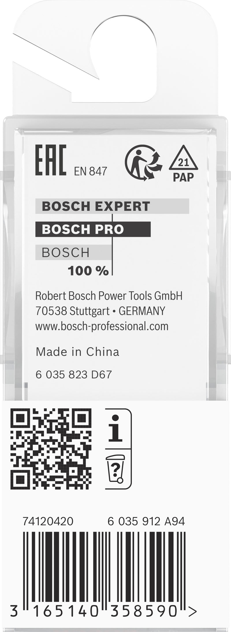 Bosch PRO groove and channel cutter for router, R 2.4, 8 mm shank