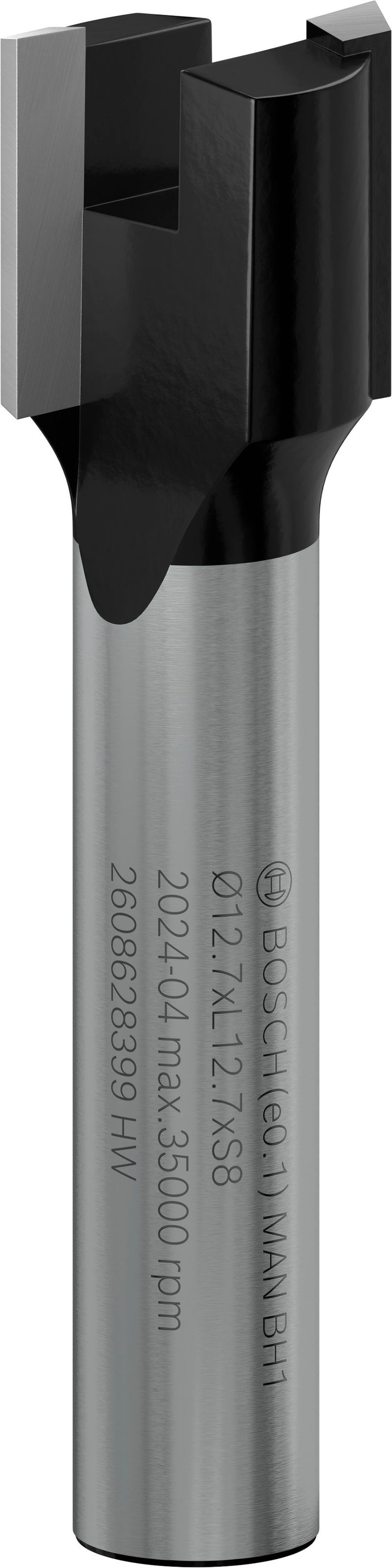 Bosch Jig end mill for PRO router, Ø 12.7 x L 12.7, 8 mm shank