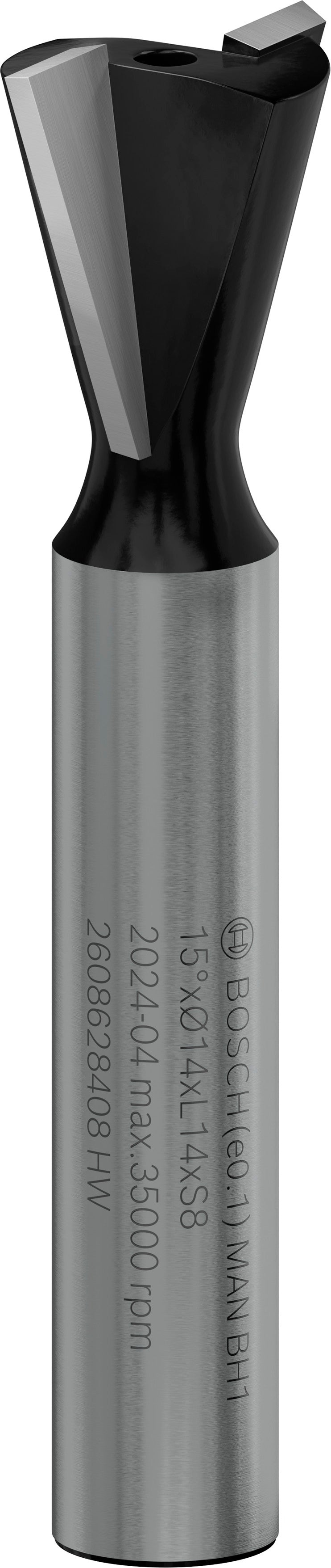 Bosch PRO router bit, 15°, 8 mm shank