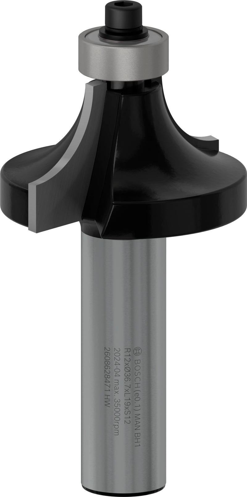 Bosch PRO router rounding cutter, R 12, 12 mm shank
