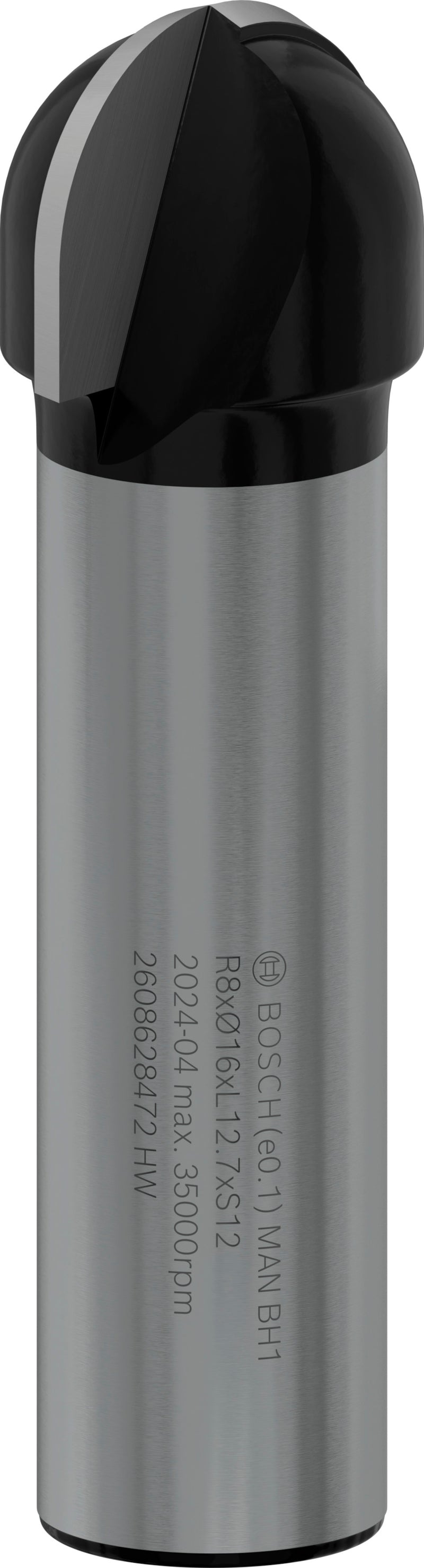 Bosch PRO round groove router bit, R 8, 12 mm shank