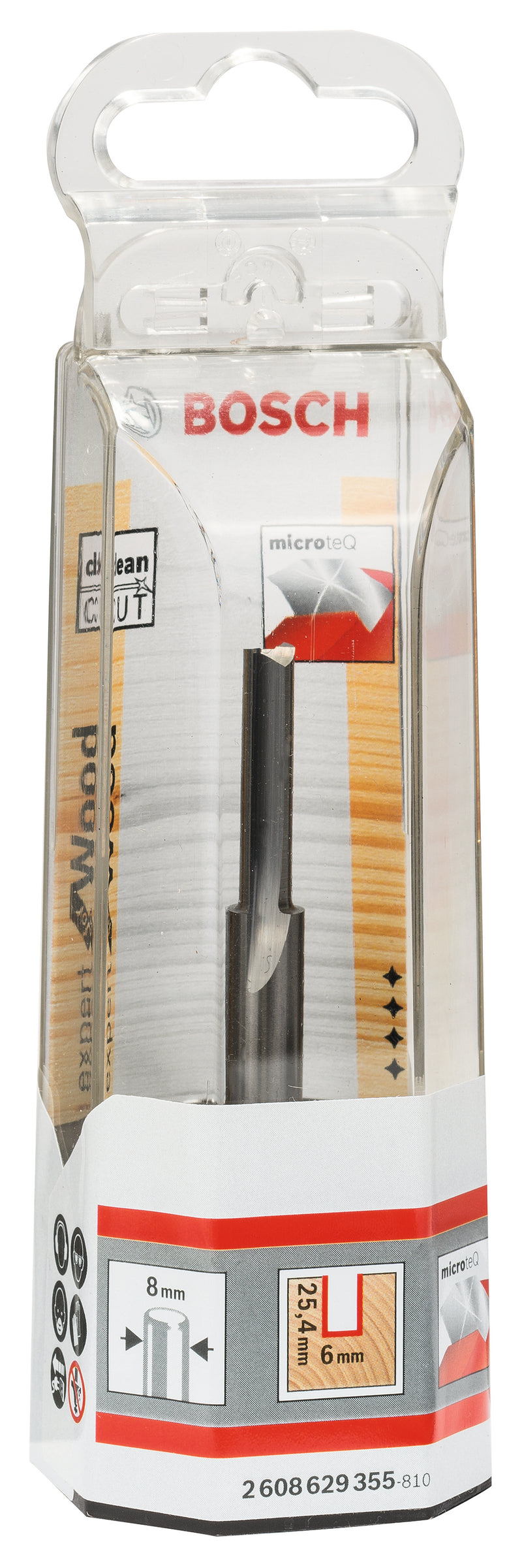 Bosch Solid carbide router bit 8x6x76