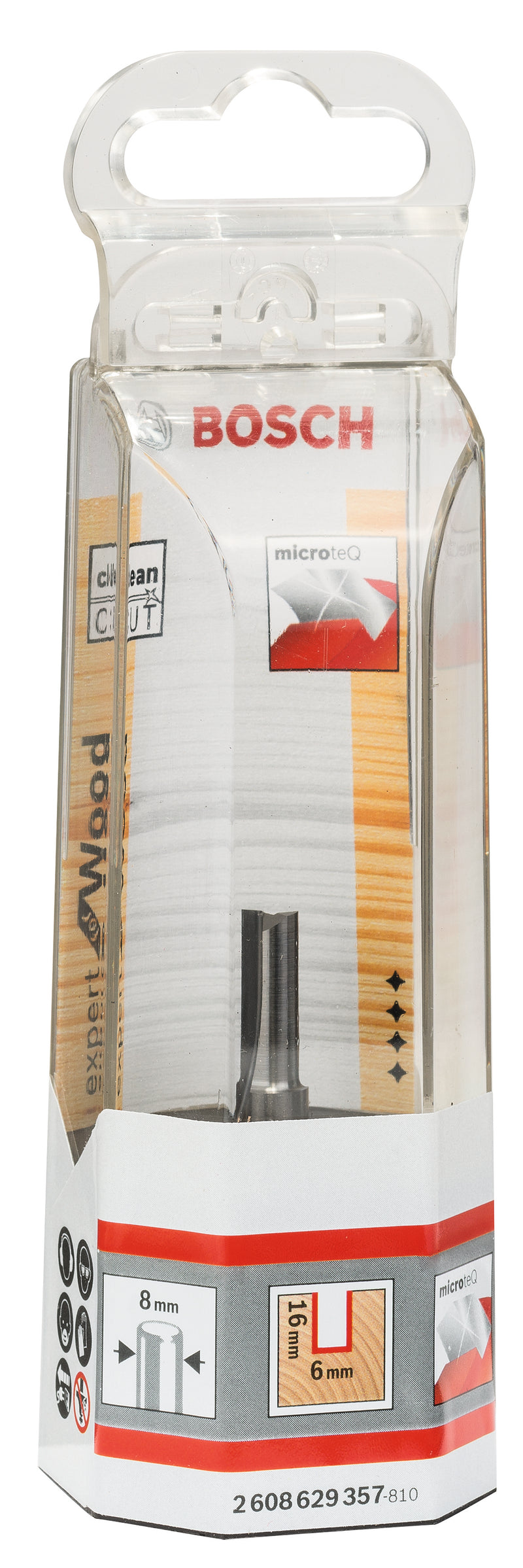 Bosch Solid carbide router bit 8x6x51