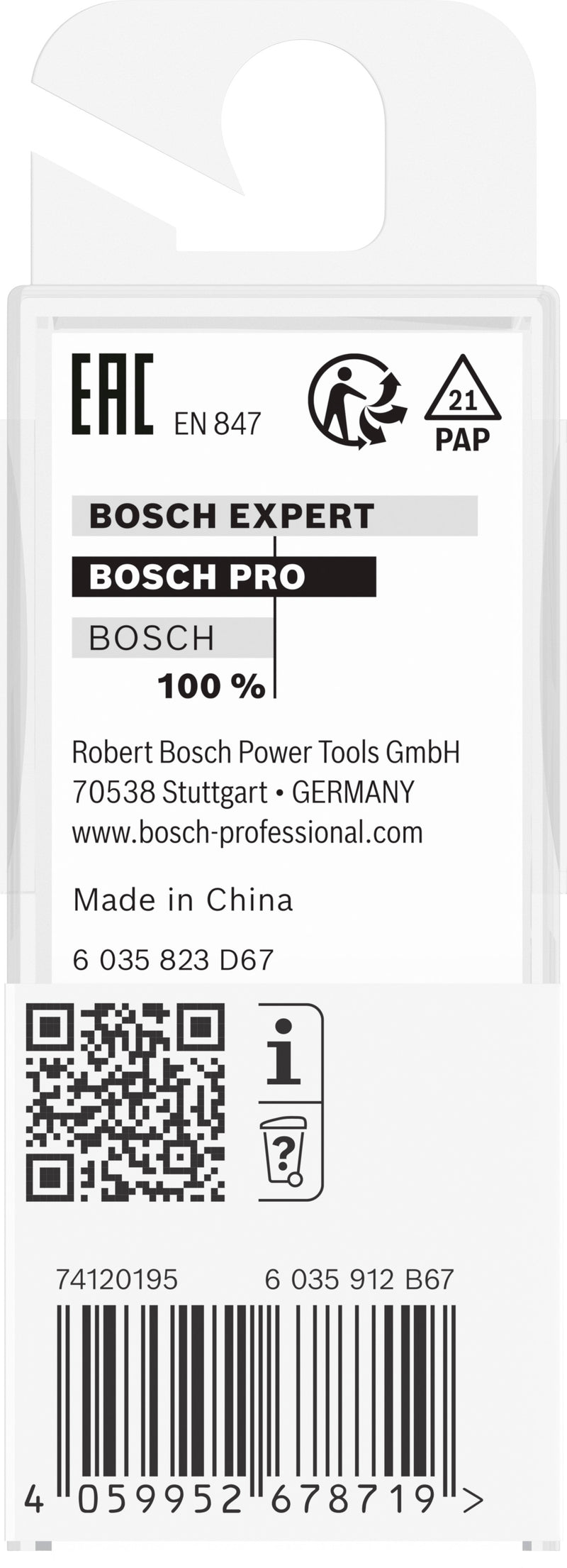 Bosch PRO Router Bit Flush Trim, Ø6.35xL20, Sh
