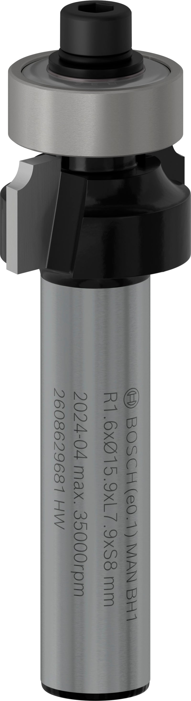 Bosch PRO Router Bit Rounding Over, R1.6, Shan