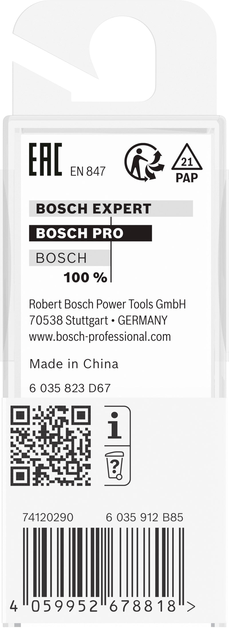 Bosch PRO Router Bit T slotting, Ø10.5xØ6.6, S