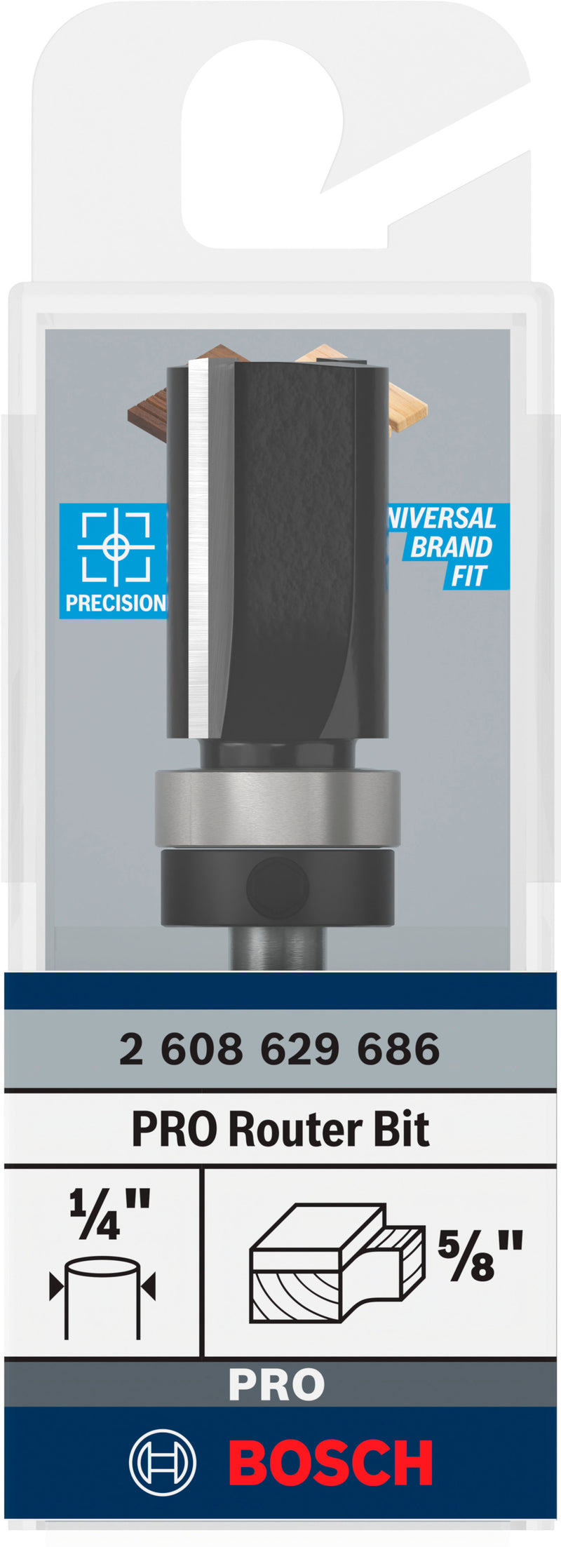 Bosch PRO Router Bit Flush Trim Top Bearing, Ø