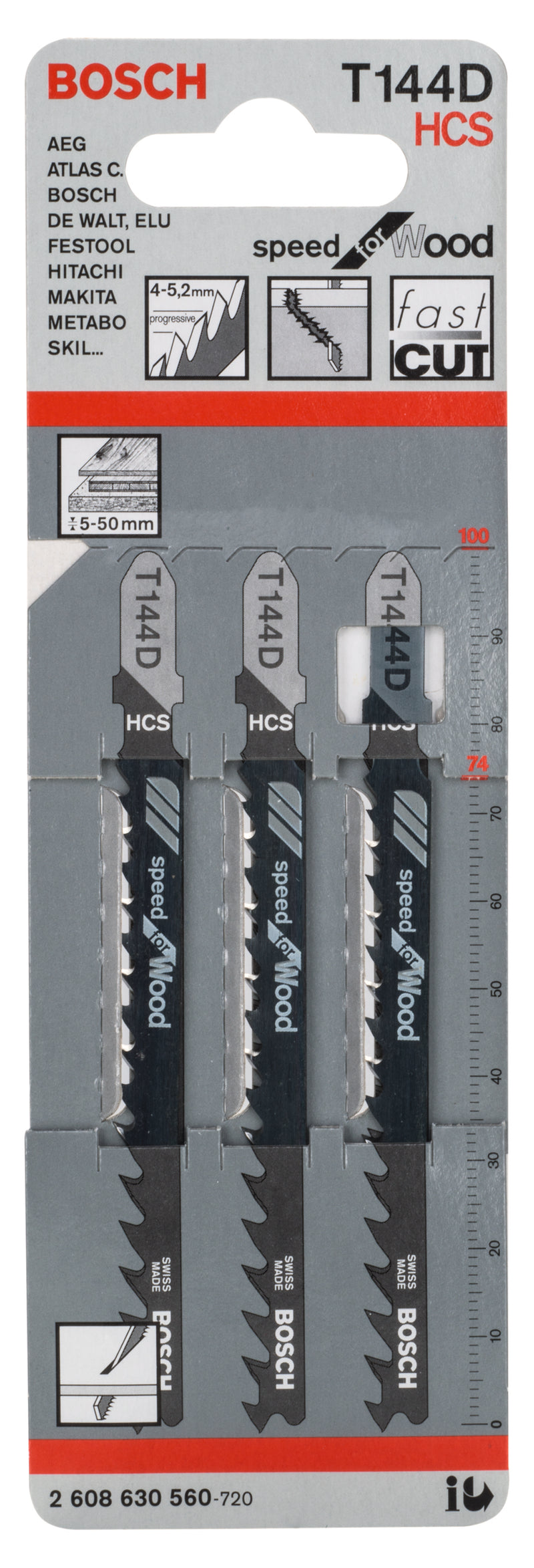 Bosch T114D HCS Speed for Wood 3Pack