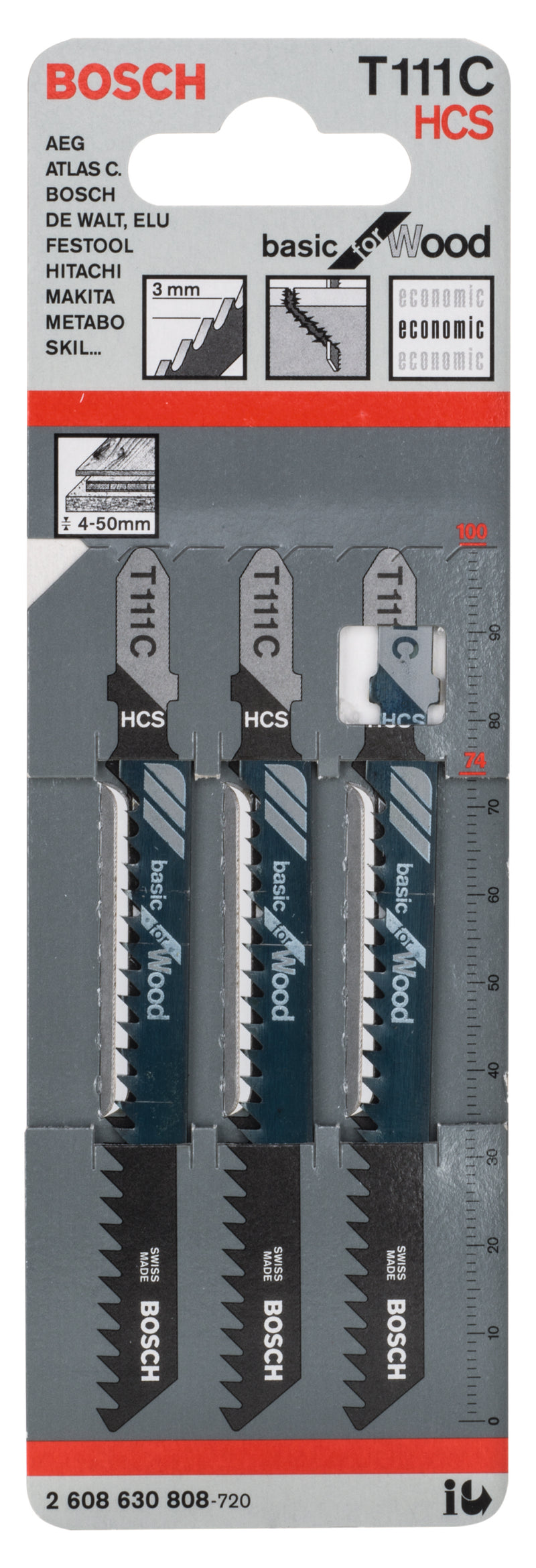 Bosch T111C HCS Basic for Wood 3Pack