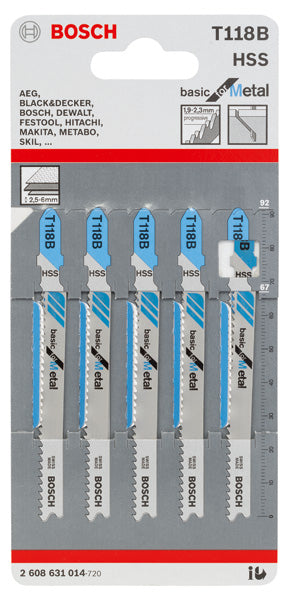 Bosch Saw Blade Set RB - 5ER T 118 B