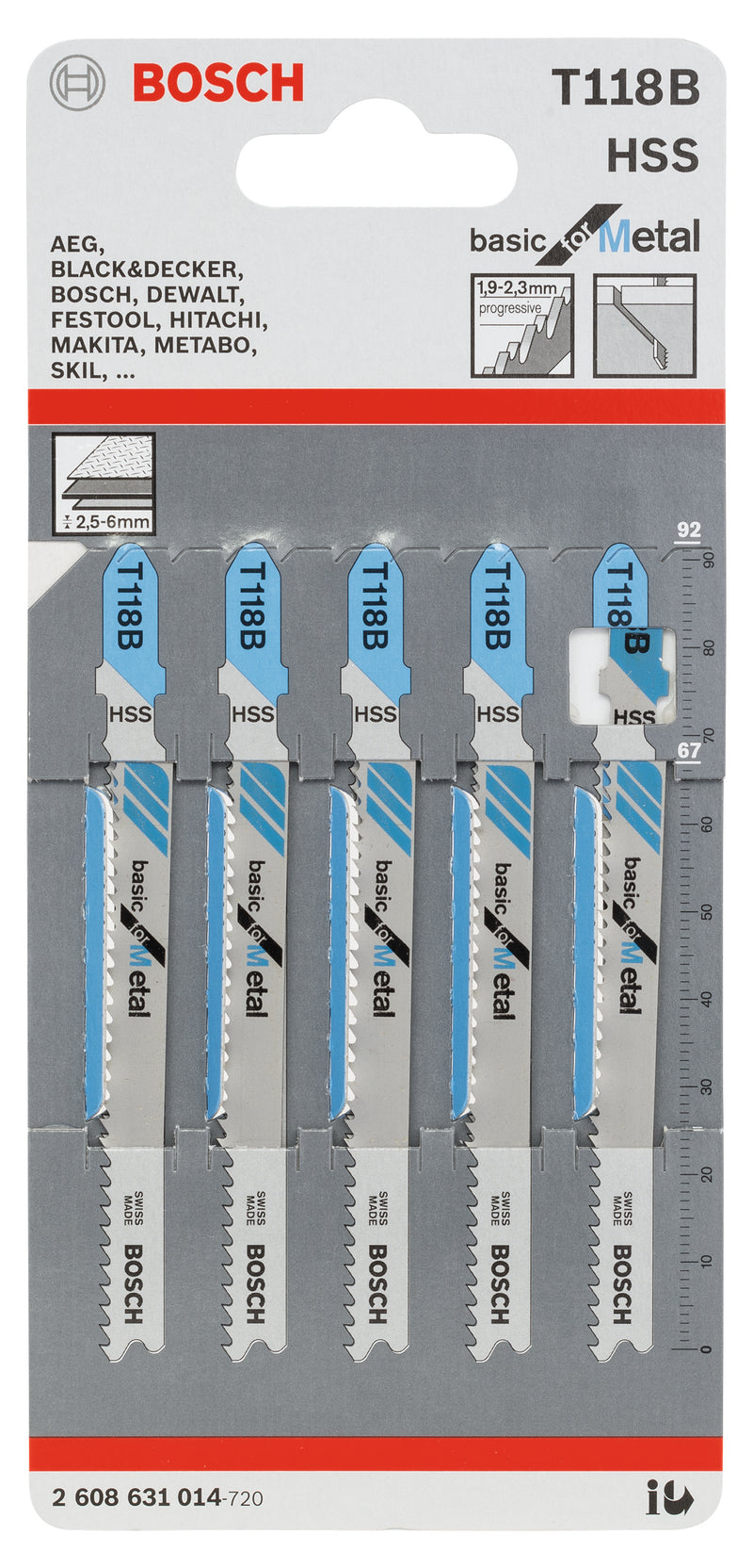 Bosch Saw Blade Set RB - 5ER T 118 B
