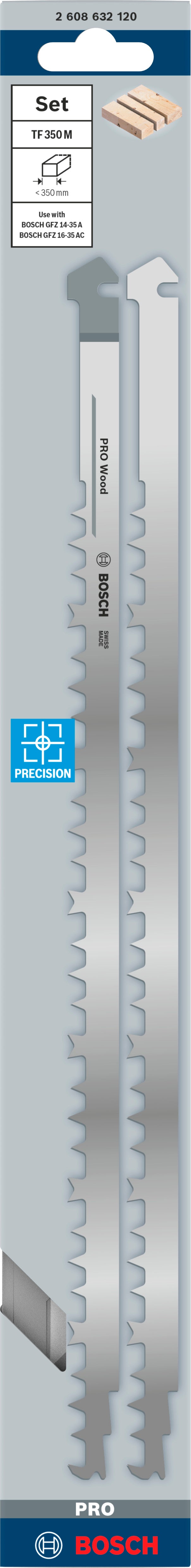 Hoja de sierra Bosch HCS TF350M para madera (paquete de 2)