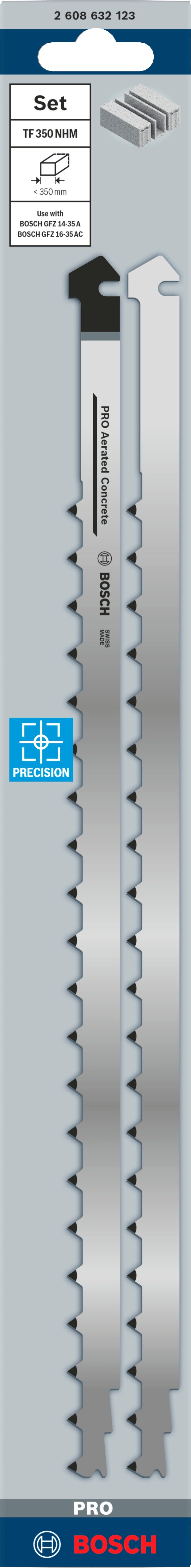 Hoja de sierra de carburo Bosch TF350NHM (paquete de 2)