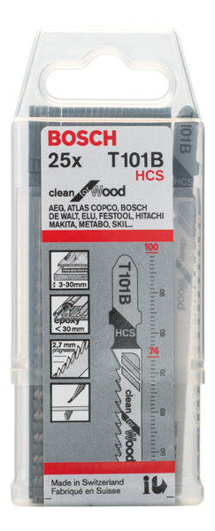 Bosch T101B HCS Clean for Wood 25Pack