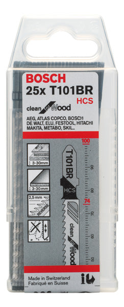 Bosch T101BR HCS Clean for Wood 25Pack