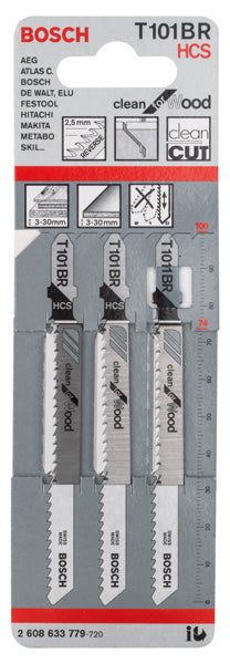 Bosch T101BR HCS Clean for Wood 3Pack