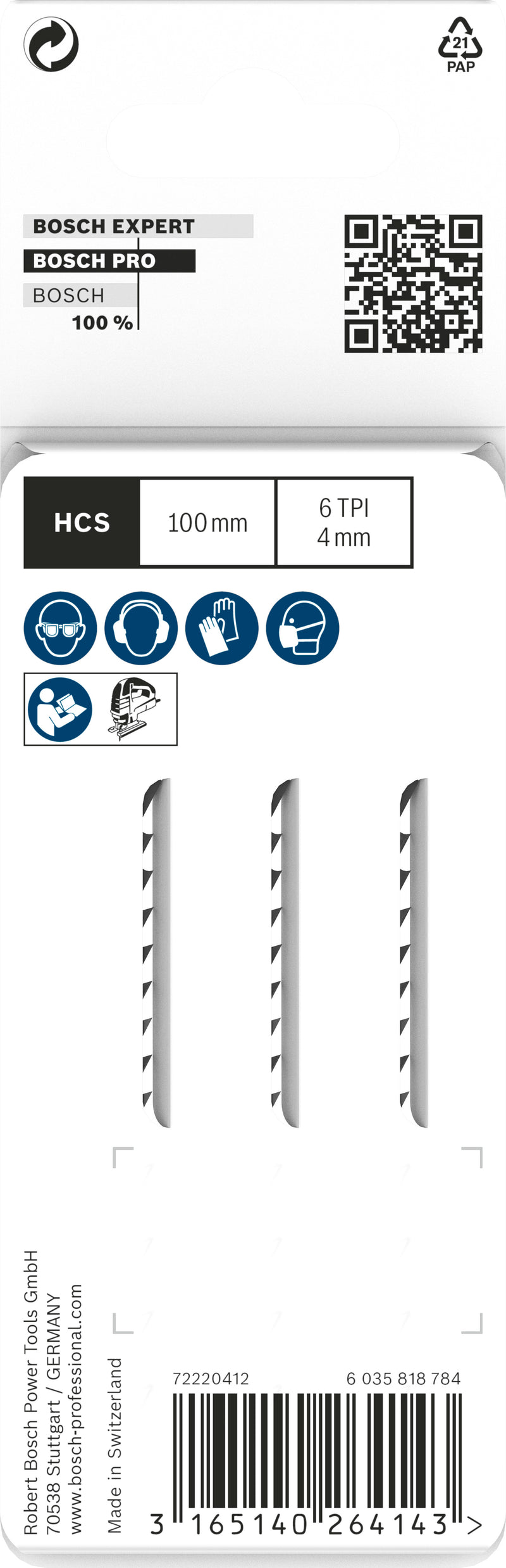 Bosch T114DP HCS Precision for Wood 3Pack
