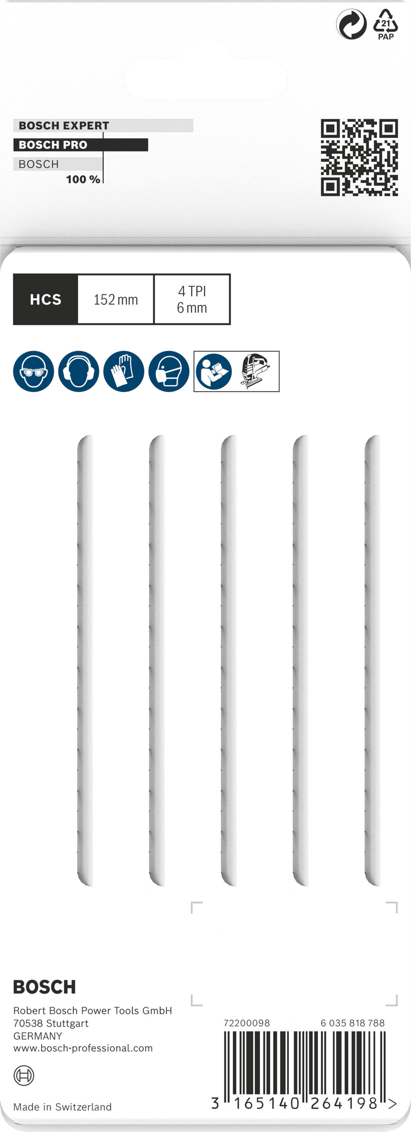 Bosch T344DP HCS Precision for Wood 5Pack