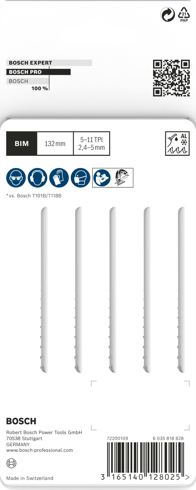 Bosch T345XF BIM Progressor f.Wood+Metal 5Pack