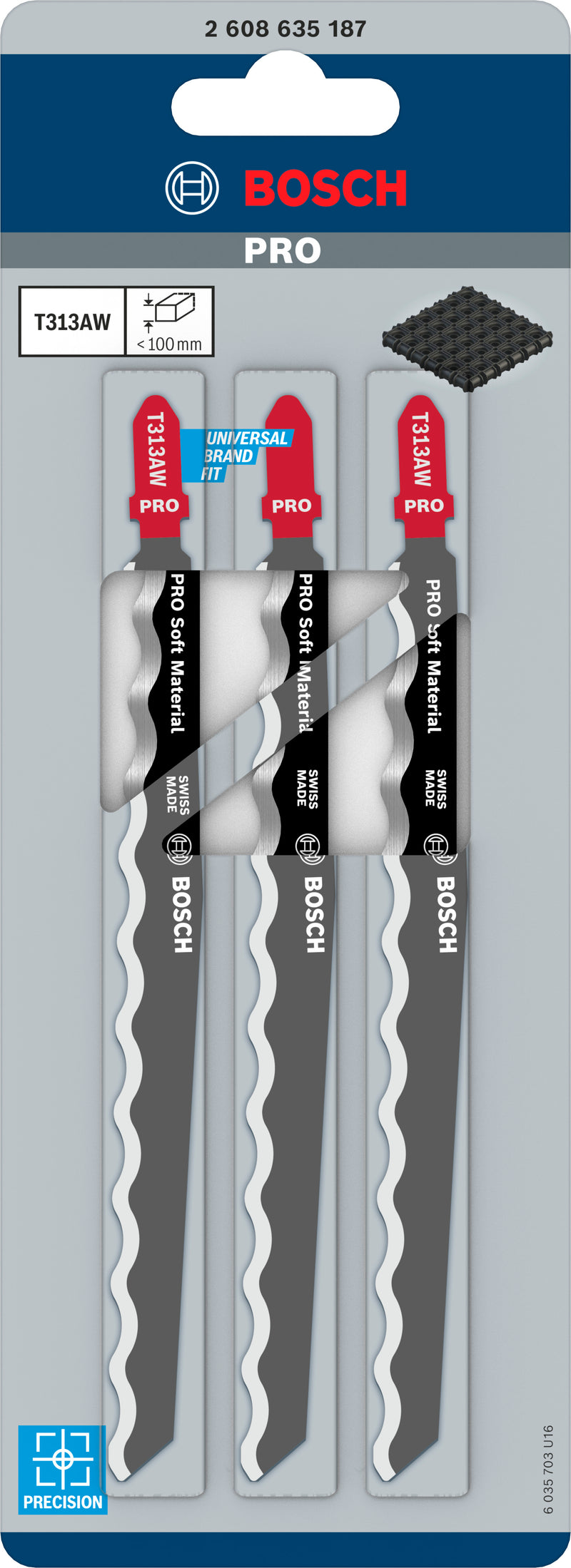Bosch T313AW HCS Spec. f. Soft-Materials 3Pack