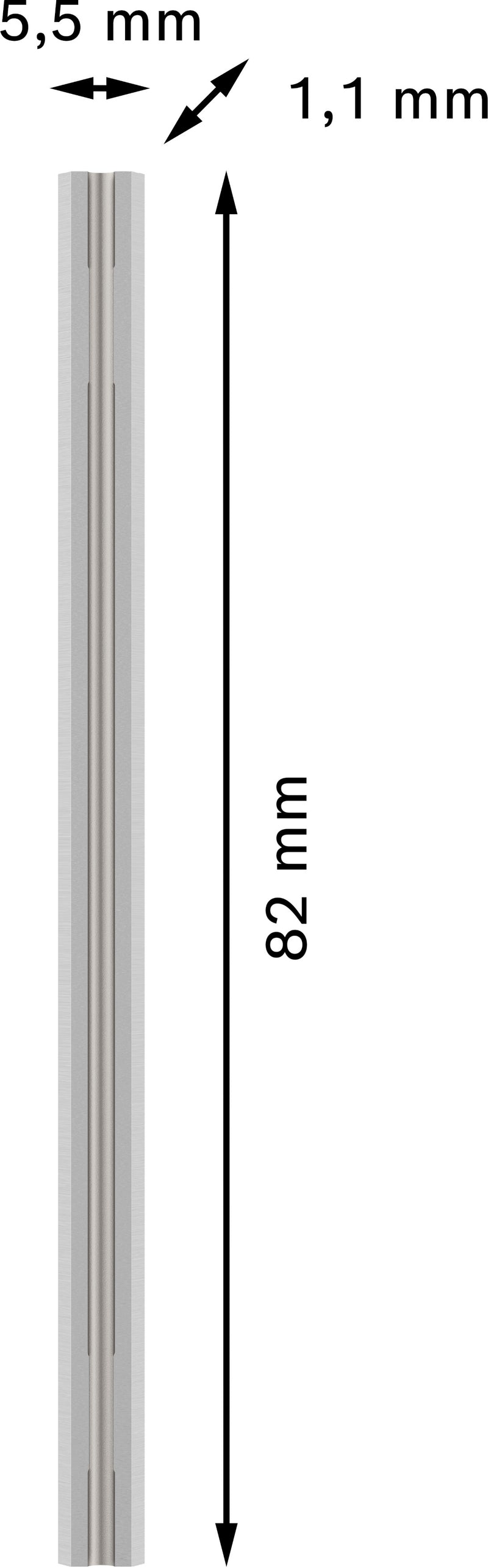 Bosch PRO Planer Knife, 1.1x5.5x82 mm (1 pcs)