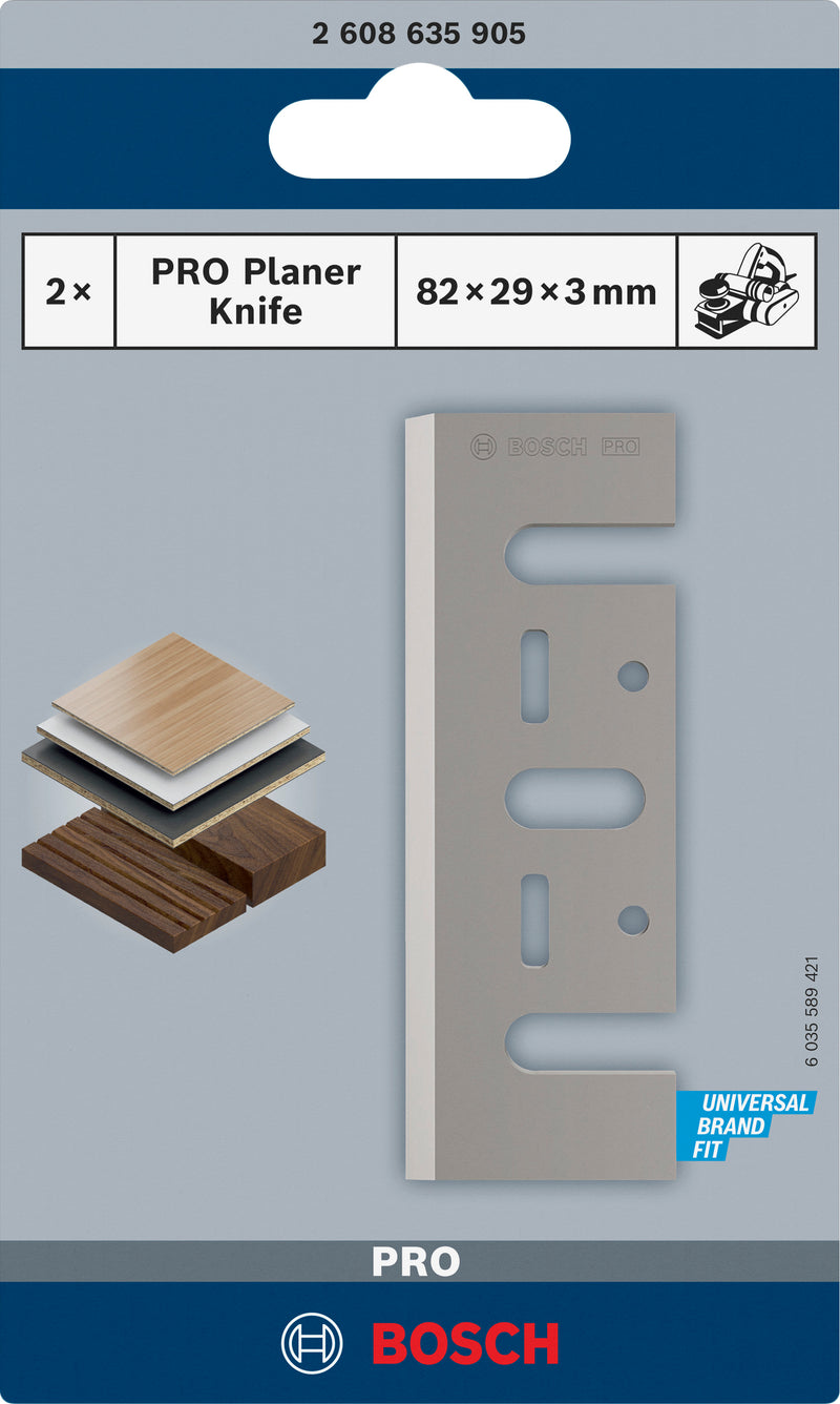 Lâmina de aplainar Bosch Accessories (Lâmina de plaina PRO, 82 x 29 x 3 mm)
