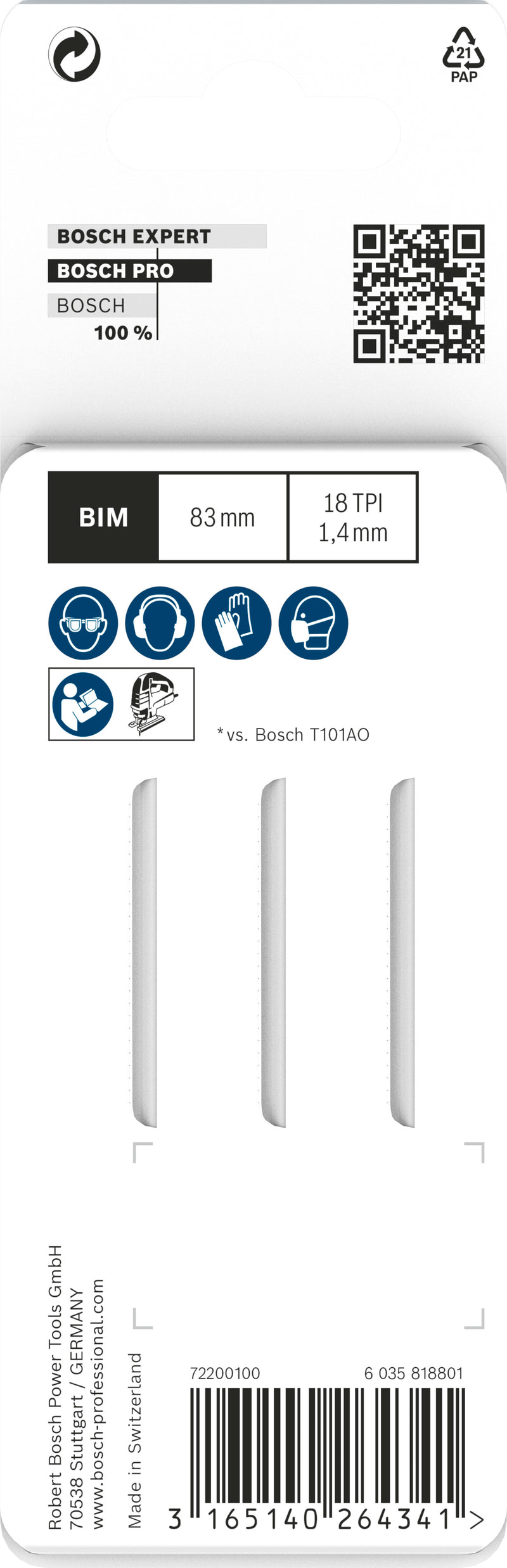 Bosch Saw Blade Set RBP-  3ER T  101 AOF