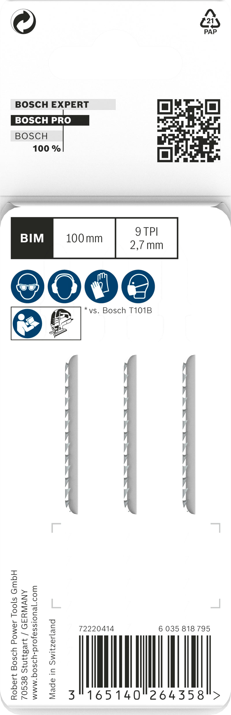 Bosch Saw Blade Set RBP-  3ER T  101 BF